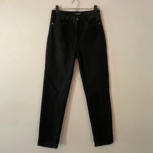 Judy Blue Boyfriend Fit Black Jeans Straight Leg Minimalist Women's size 5 / 27
